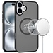 For Apple For Apple iPhone 16 6.1 inch Magnetic Circle Smooth Safe Matte Feel Hybrid Case