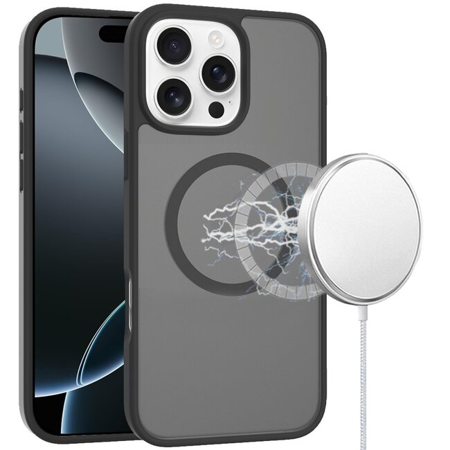 For Apple For Apple iPhone 16 Pro Max 6.9 inch Magnetic Circle Smooth Safe Matte Feel Hybrid Case