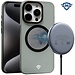 Techy For Apple iPhone 15 Pro METKASE Premium Chrome Edged Camera Magnetic Circle Shockproof Hybrid