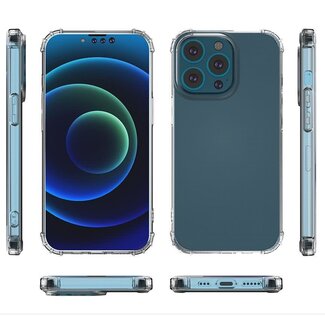 For Apple For Apple iPhone 15 Shockproof Transparent Thick TPU Case Cover