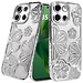 For Samsung For Samsung Galaxy A26 Shimmer Glitter Floral Design Thick TPU Case Cover