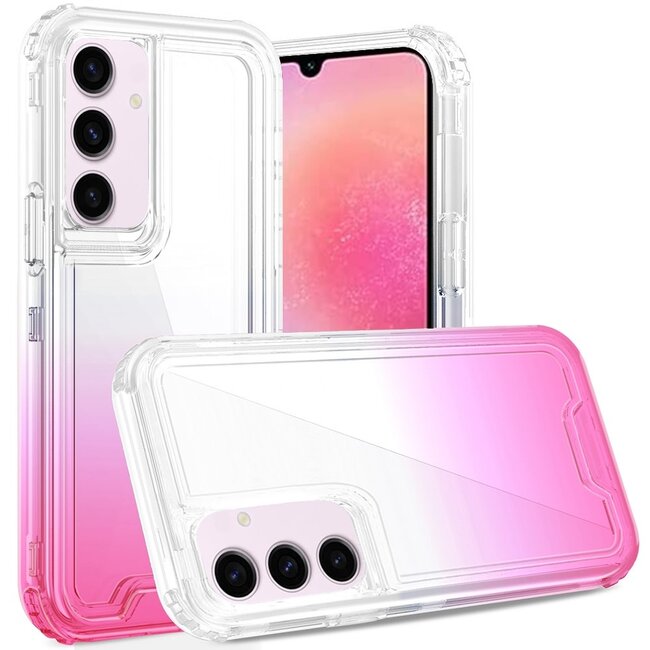For Samsung For Samsung Galaxy A26 3in1 Two Tone Shockproof Transparent Hybrid Case