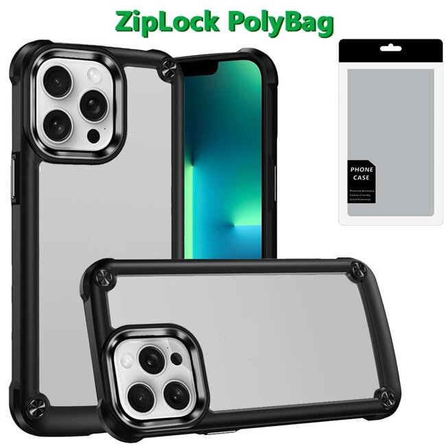 For Apple [PolyBag] For Apple iPhone 13 Pro Max Rank Tough Strong Modern Fused Hybrid