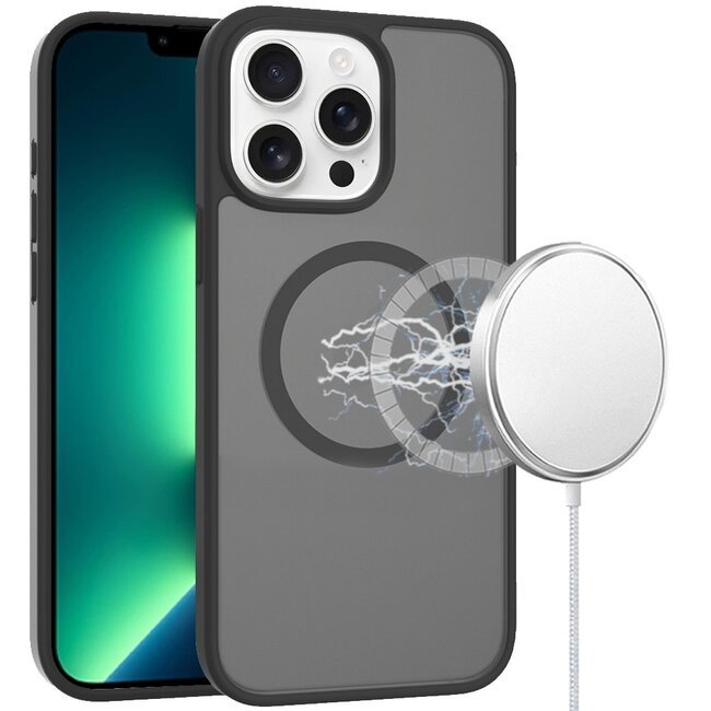 For Apple For Apple iPhone 13 Pro Max Magnetic Circle Smooth Safe Matte Feel Hybrid Case
