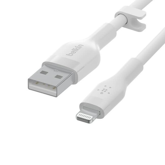 Techy Belkin Lightning to USB-A Cable 6.6Ft White