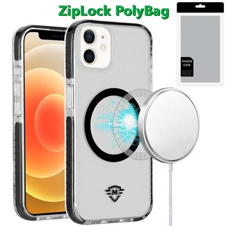 For Apple [PolyBag] For Apple iPhone 12 & iPhone 12 Pro Magnetic 3in1 Strong Thick Space Hybrid Case