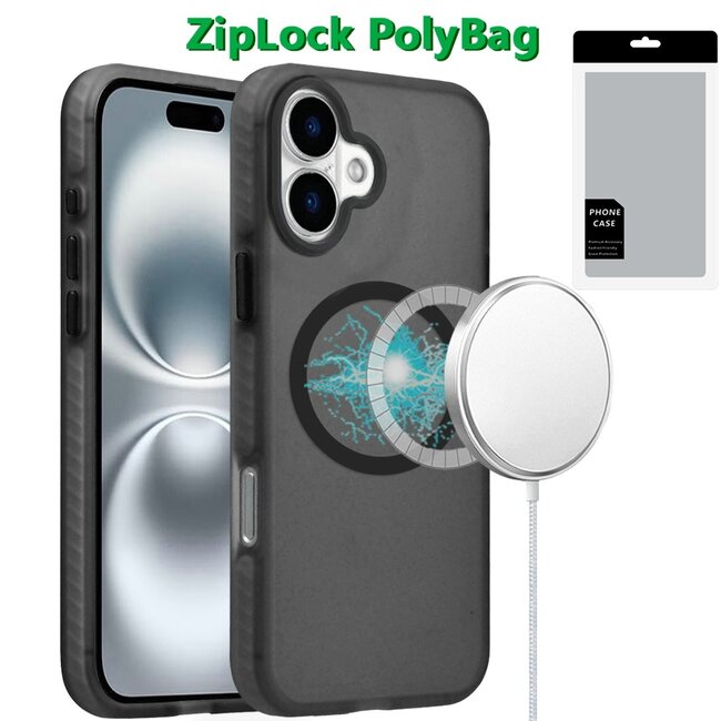 For Apple [PolyBag] For Apple iPhone 16 Plus 6.7 inch Magnetic BOLD Hybrid