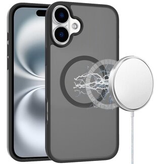 For Apple For Apple iPhone 16 Plus 6.7 inch Magnetic Circle Smooth Safe Matte Feel Hybrid Case