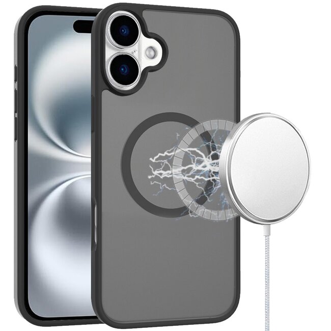 For Apple For Apple iPhone 16 Plus 6.7 inch Magnetic Circle Smooth Safe Matte Feel Hybrid Case