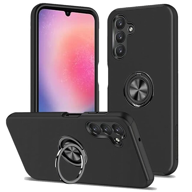 For Samsung For Samsung Galaxy A26 CHIEF Oil Painted Magnetic Ring Stand Hybrid Case Cover