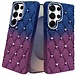For Samsung For Samsung Galaxy s25 Ultra Floral Joy Glitter Shimmer Leather Feel Thick TPU Case