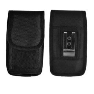 Techy Vertical Nylon Black Pouch