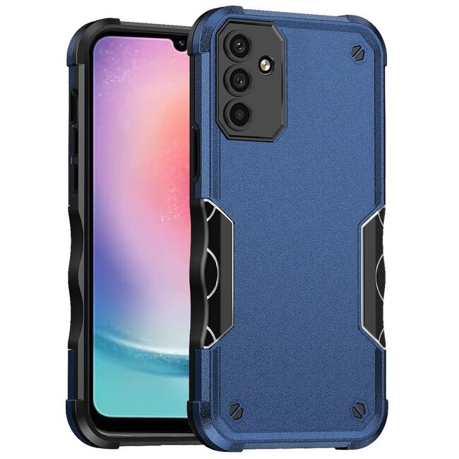 For Samsung For Samsung Galaxy A24 4G Exquisite Tough Shockproof Hybrid Case Cover