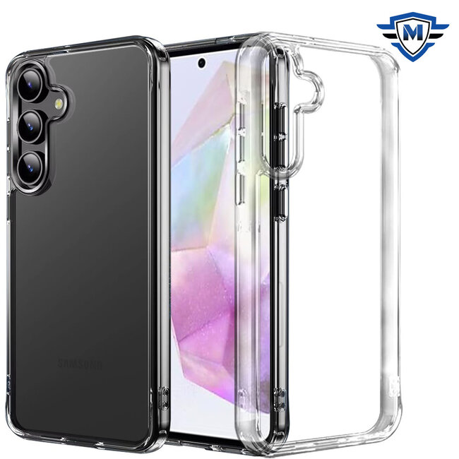 For Samsung METKASE For Samsung Galaxy A36 PURE CRYSTAL Transparent Thick 2.0mm ShockProof Chromed Buttons Case Cover