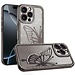 For Apple For Apple iPhone 16 Pro Max 6.9 Electroplated Butterfly With Diamonds Glitter Shimmer Hybrid Case