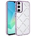 For Apple For Samsung A16 5G Gem Glitter Diamond Transparent Hard Colorful TPU Hybrid Case