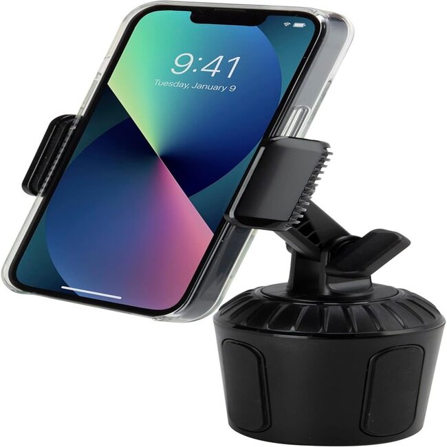 Scosche Scosche UHCUP2M-SP1 Universal Cup Phone Holder Mount with Adjustable Arms and Adjustable Base, Expands to Fit Cupholder, 360 Degree View Rotation
