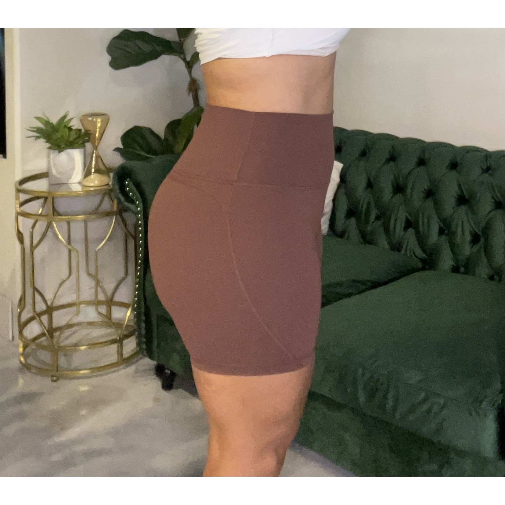 NKD align shorts/chocolate - Untamed Athletics