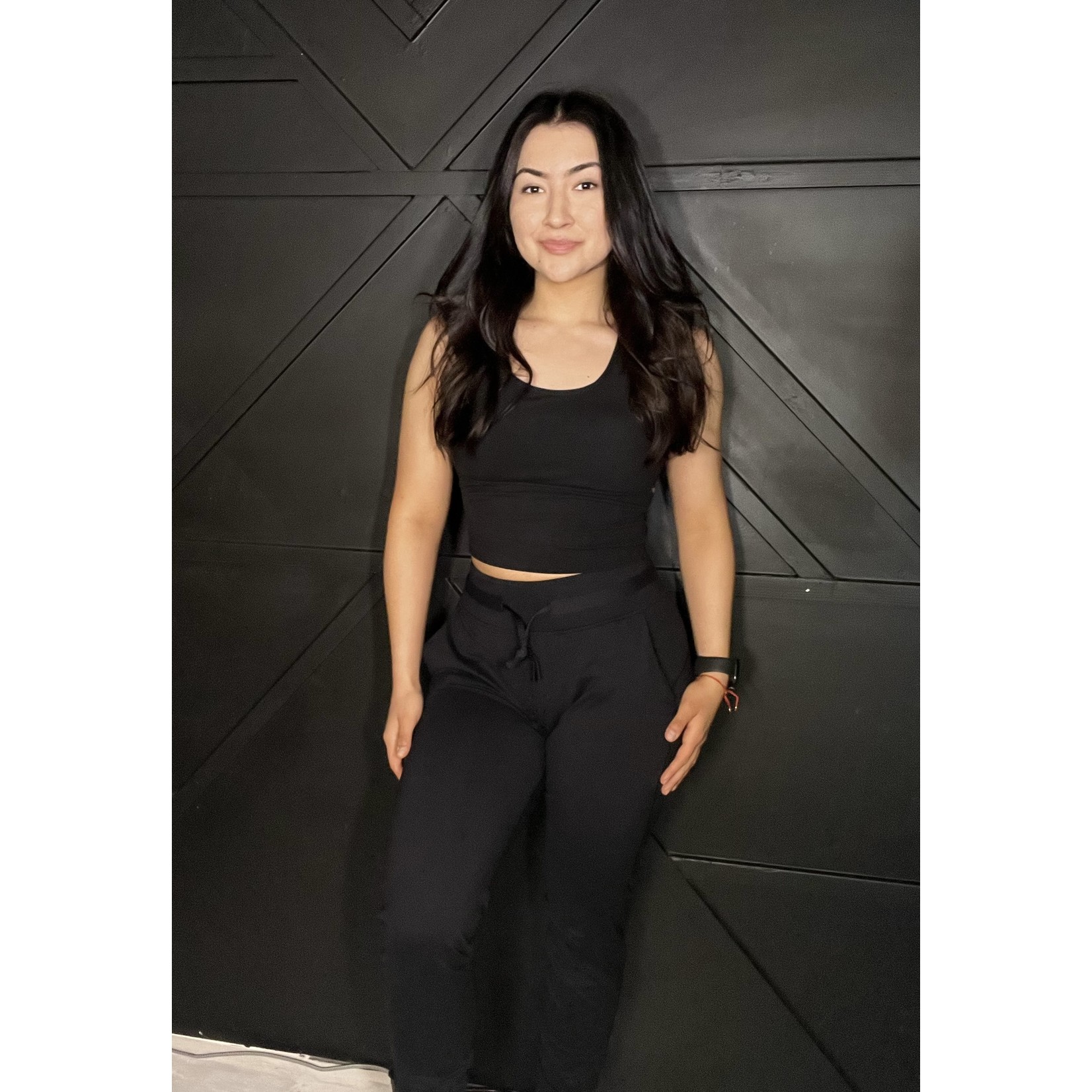 High waisted casual joggers / black - Untamed Athletics