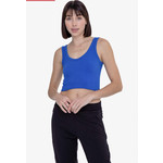 Mono b Ribbed Seamless crop Top| green