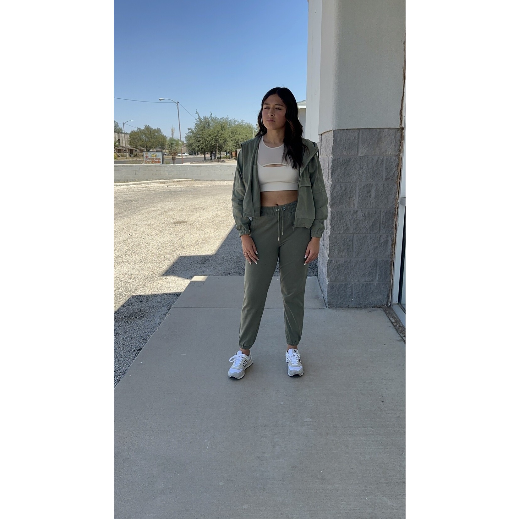 Twill joggers