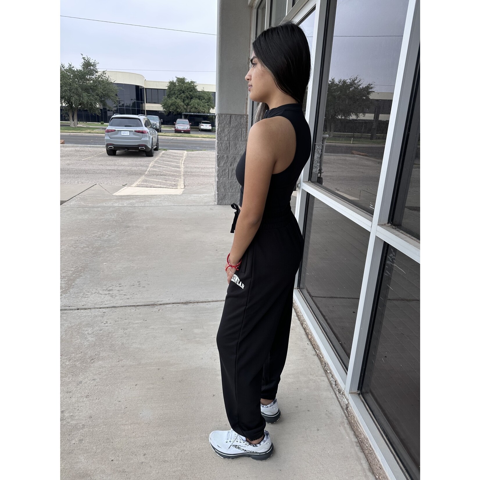 Collegiate track pants
