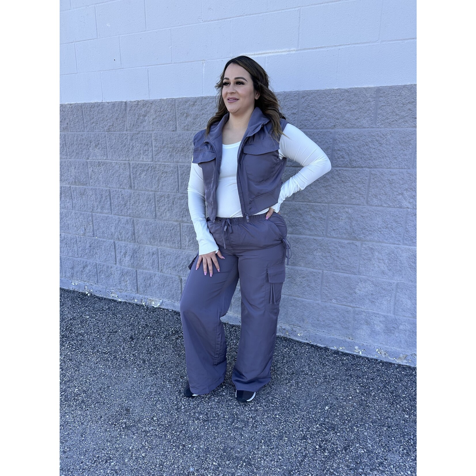 Satin Cargo vest