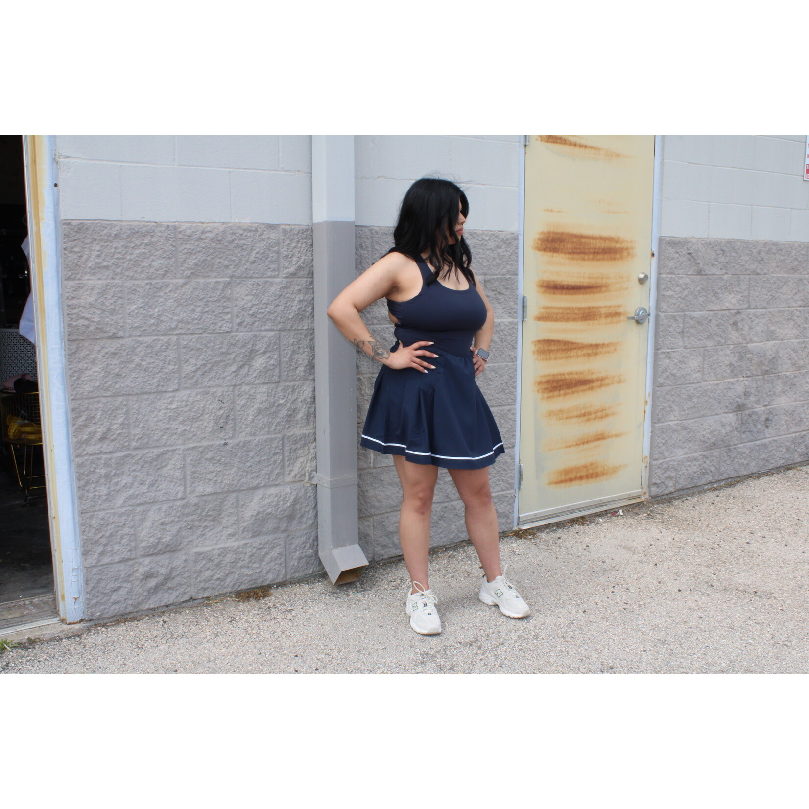 Square Neck Tennis Dress