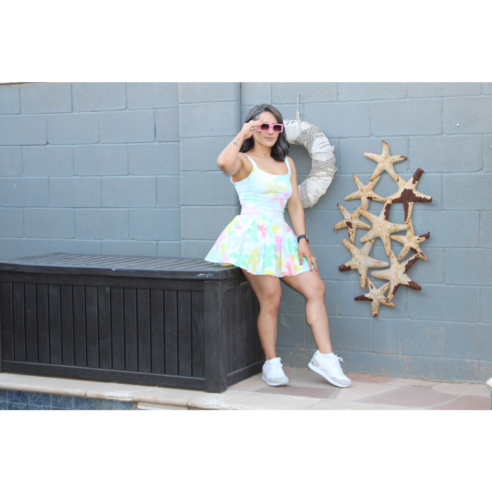 Sporty Pleated Dress