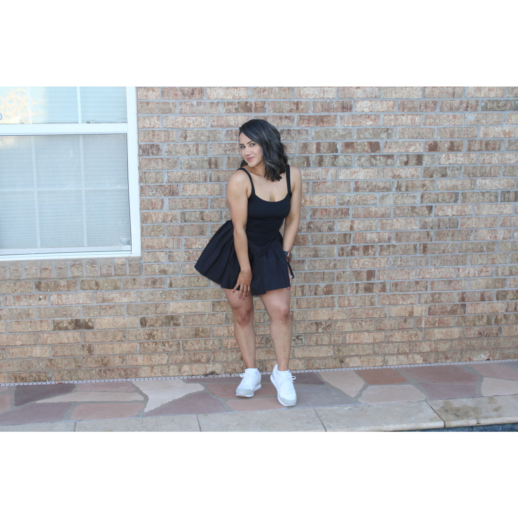 Sporty Pleated Dress