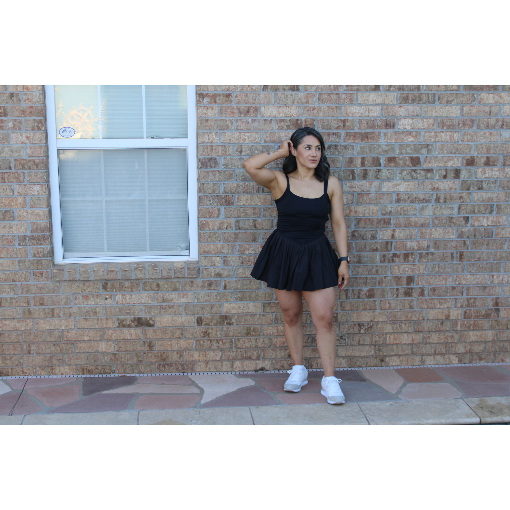 Sporty Pleated Dress