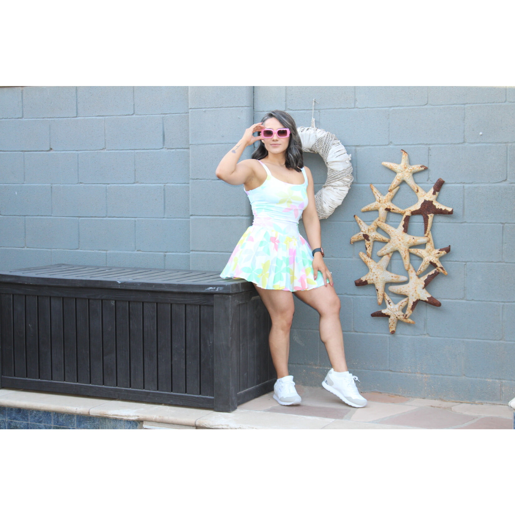 Sporty Pleated Dress