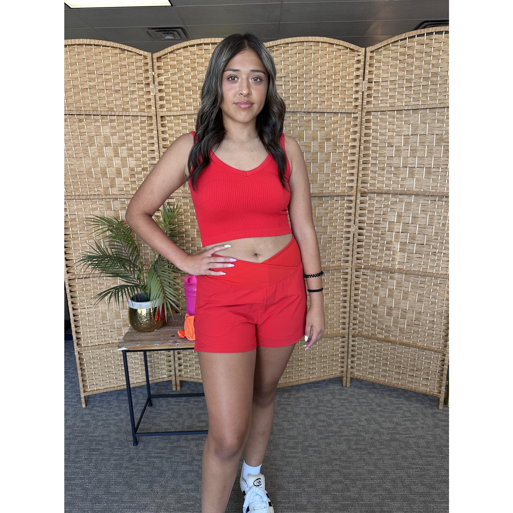 Ribbed Seamless Cropped Tank