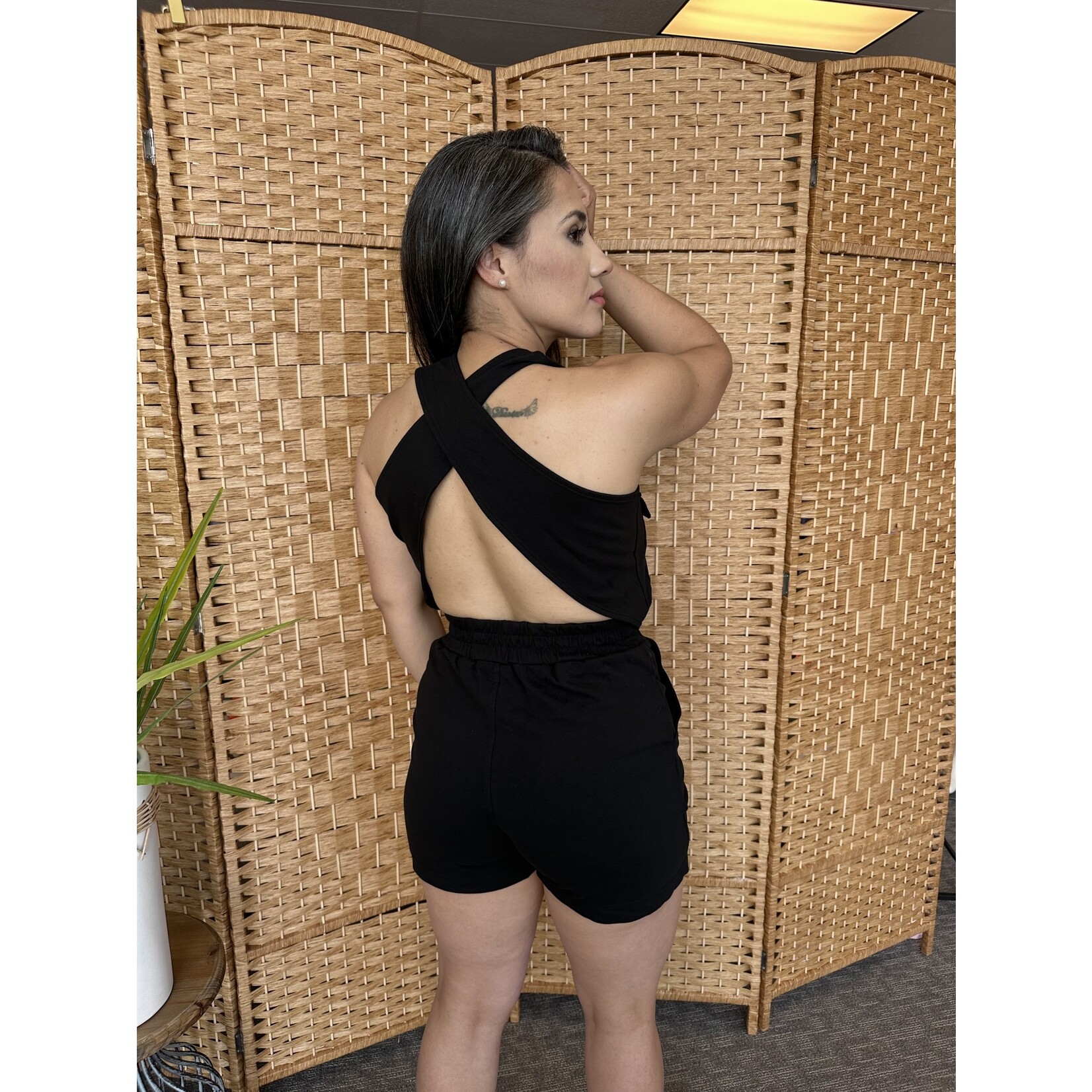 Cross-Back Romper