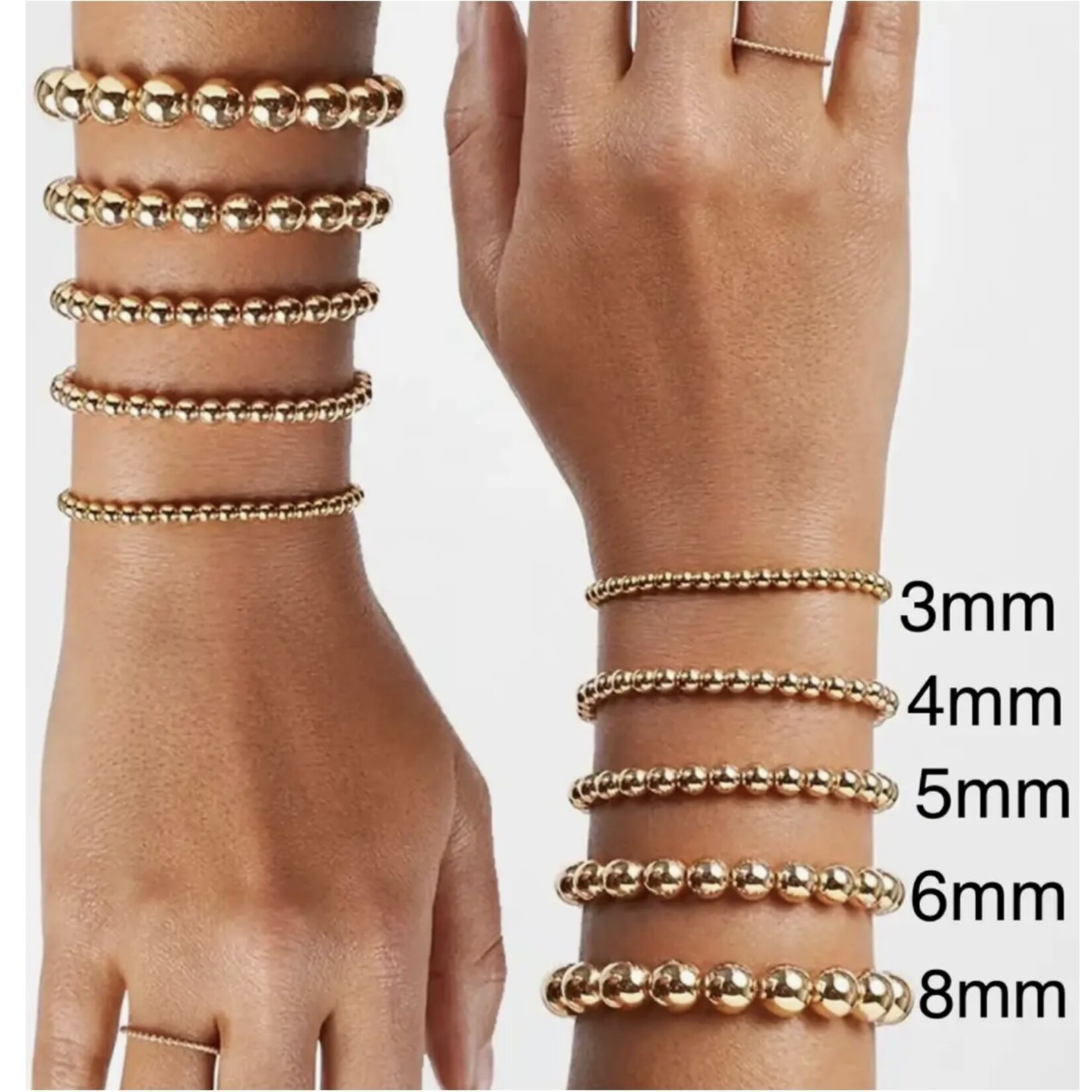 Filled Beaded Braclet 5mm