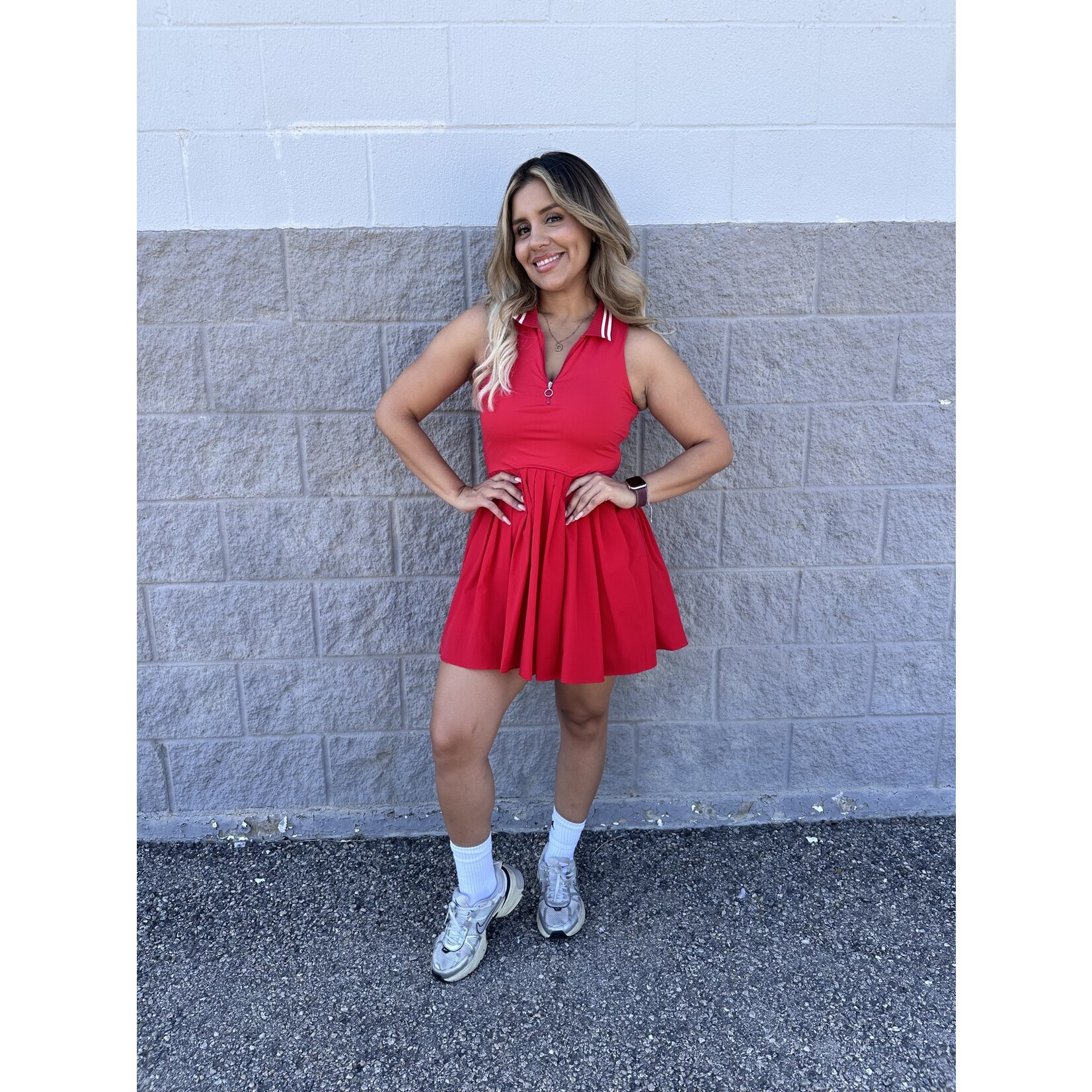 Front Quarter Zipper Dress