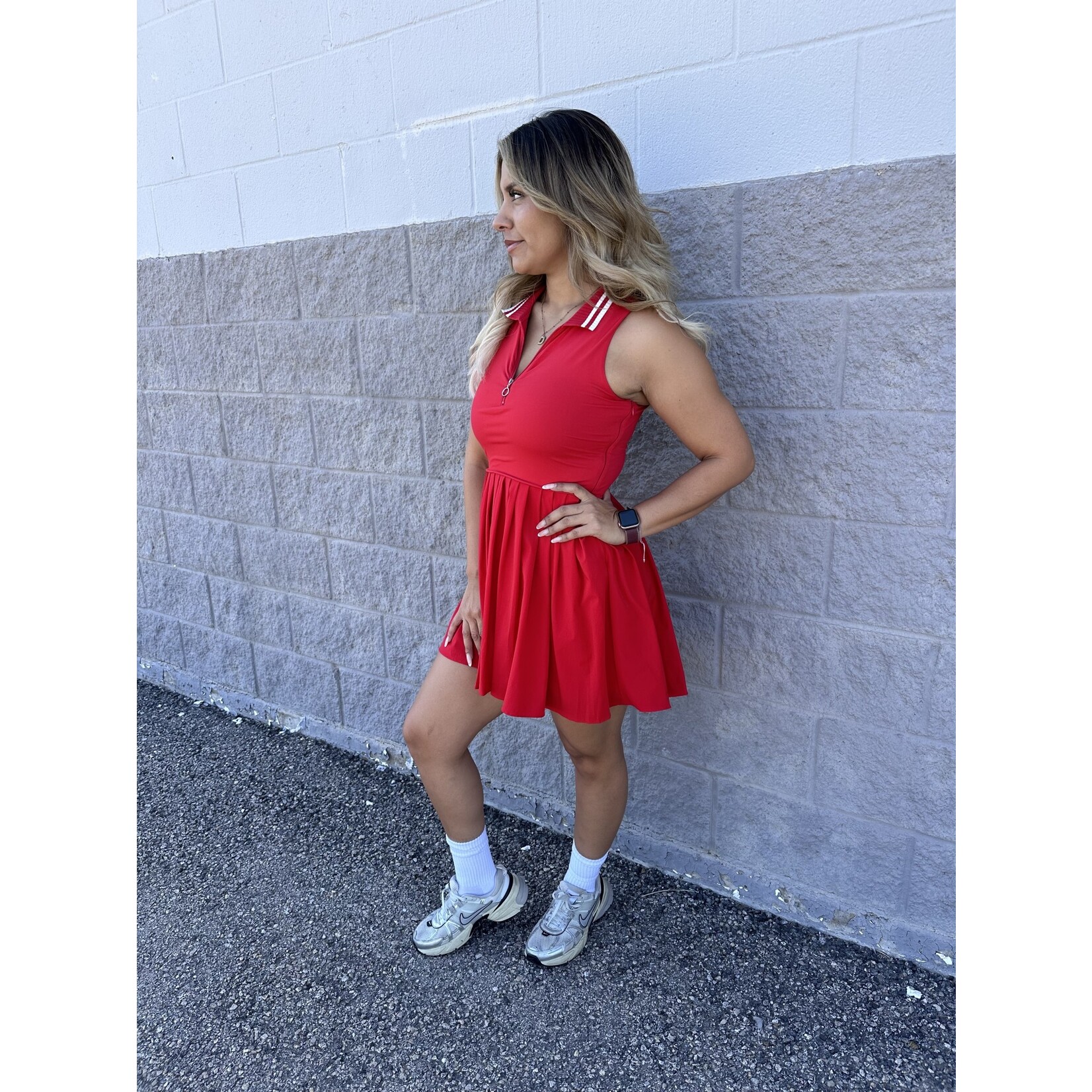Front Quarter Zipper Dress