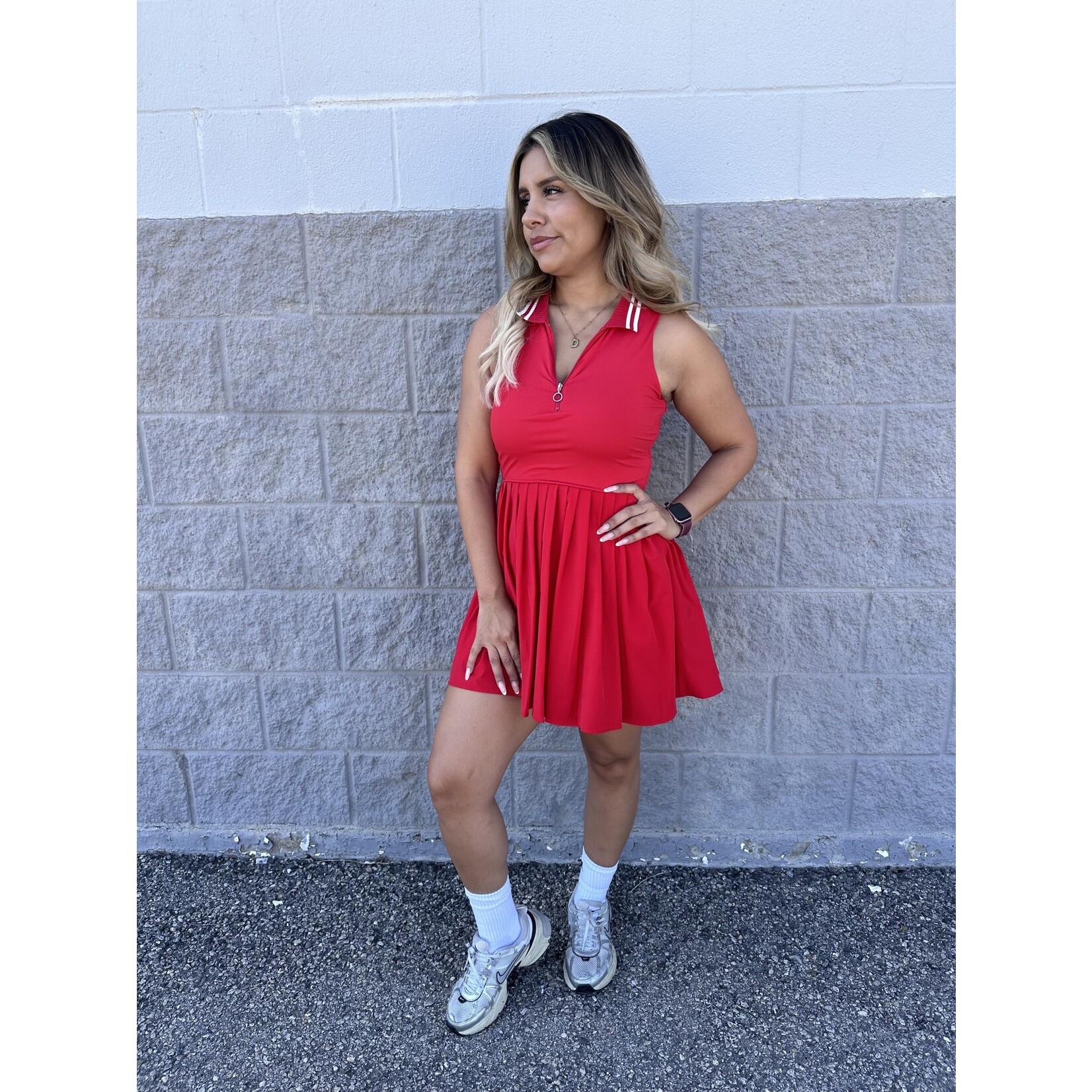 Front Quarter Zipper Dress