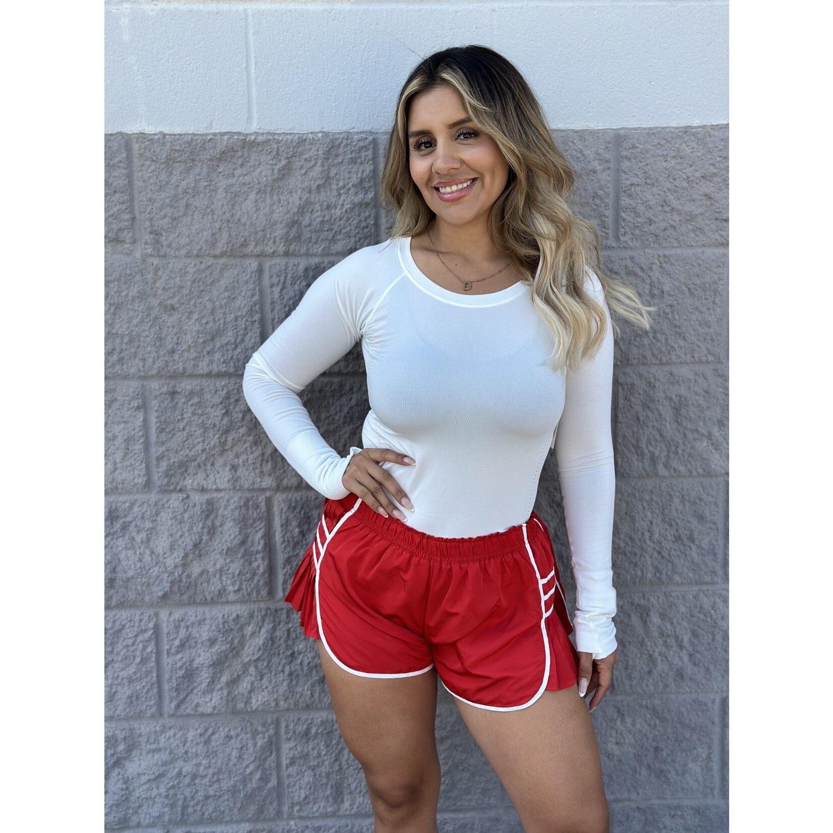 Athletic Side Pleated Short
