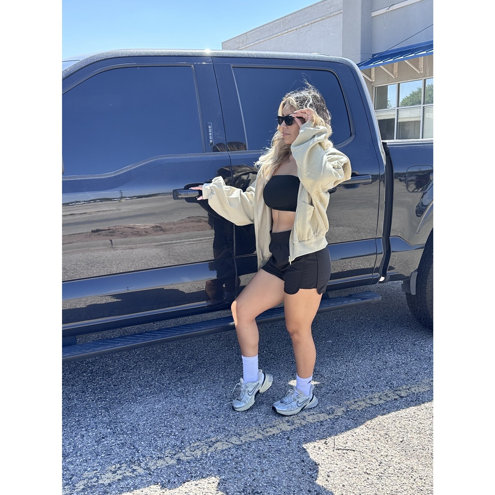 Oversized zip up hoodie