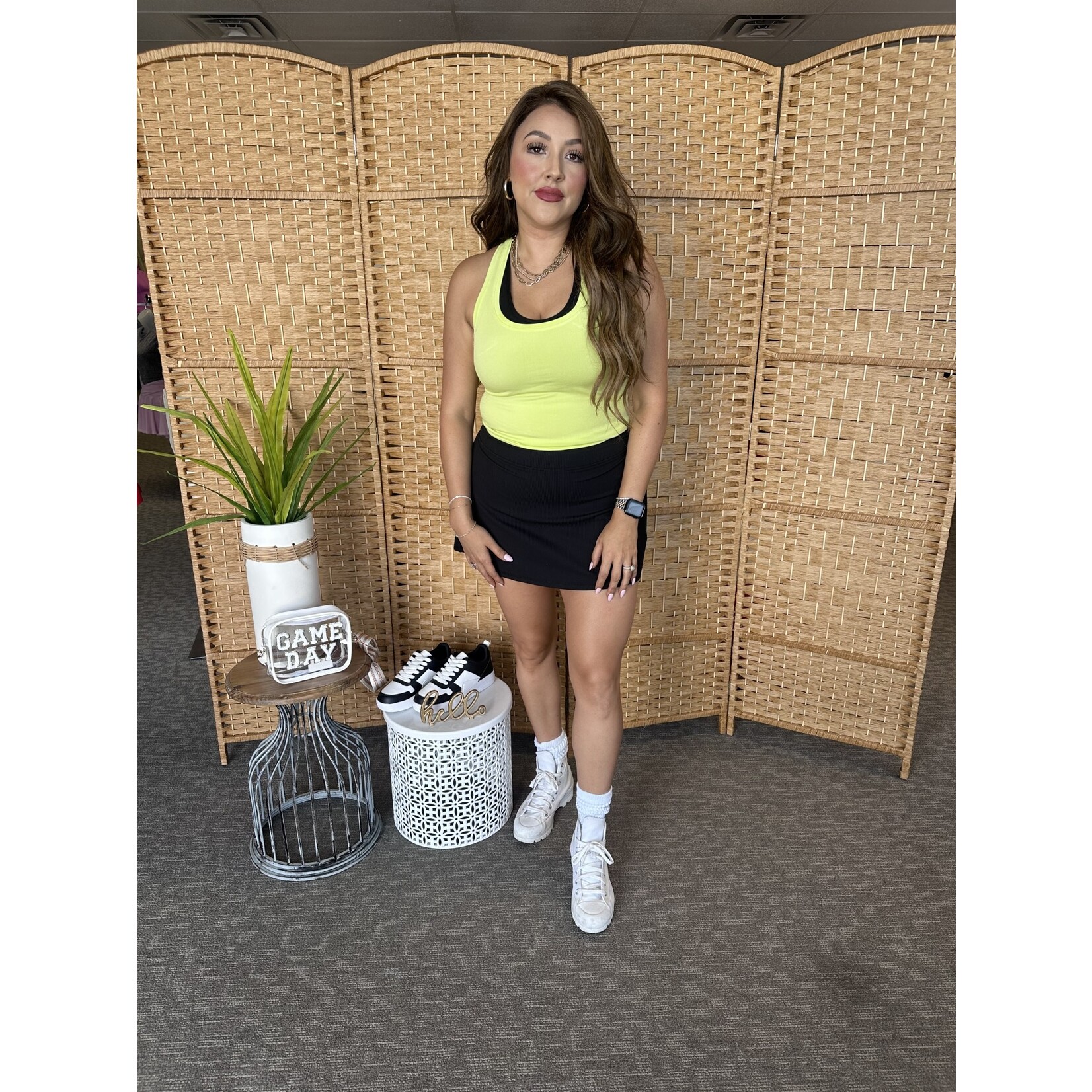 Perforated Racerback Tank