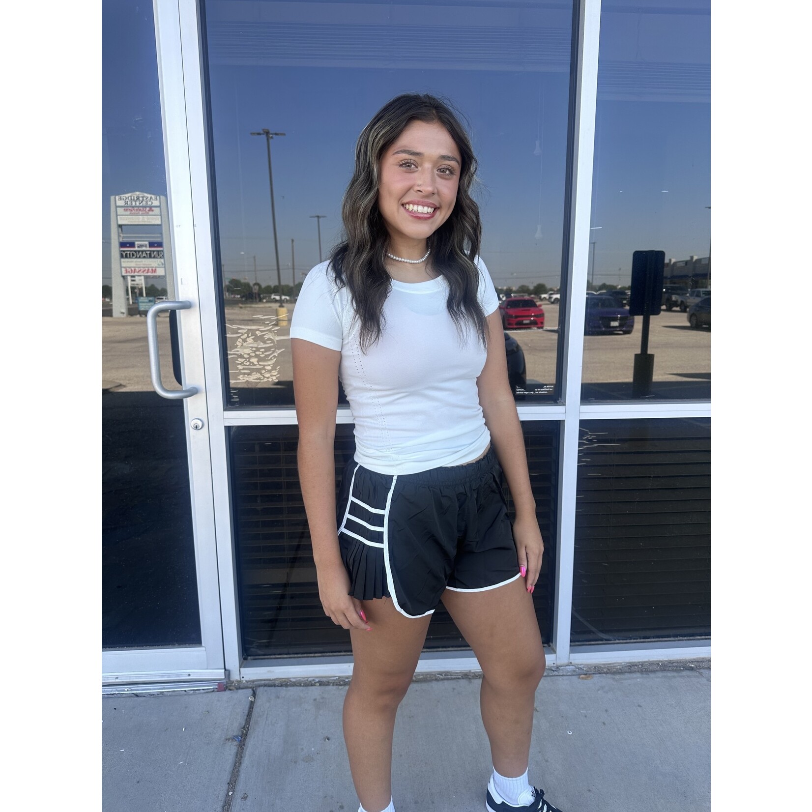 Athletic Side Pleated Short