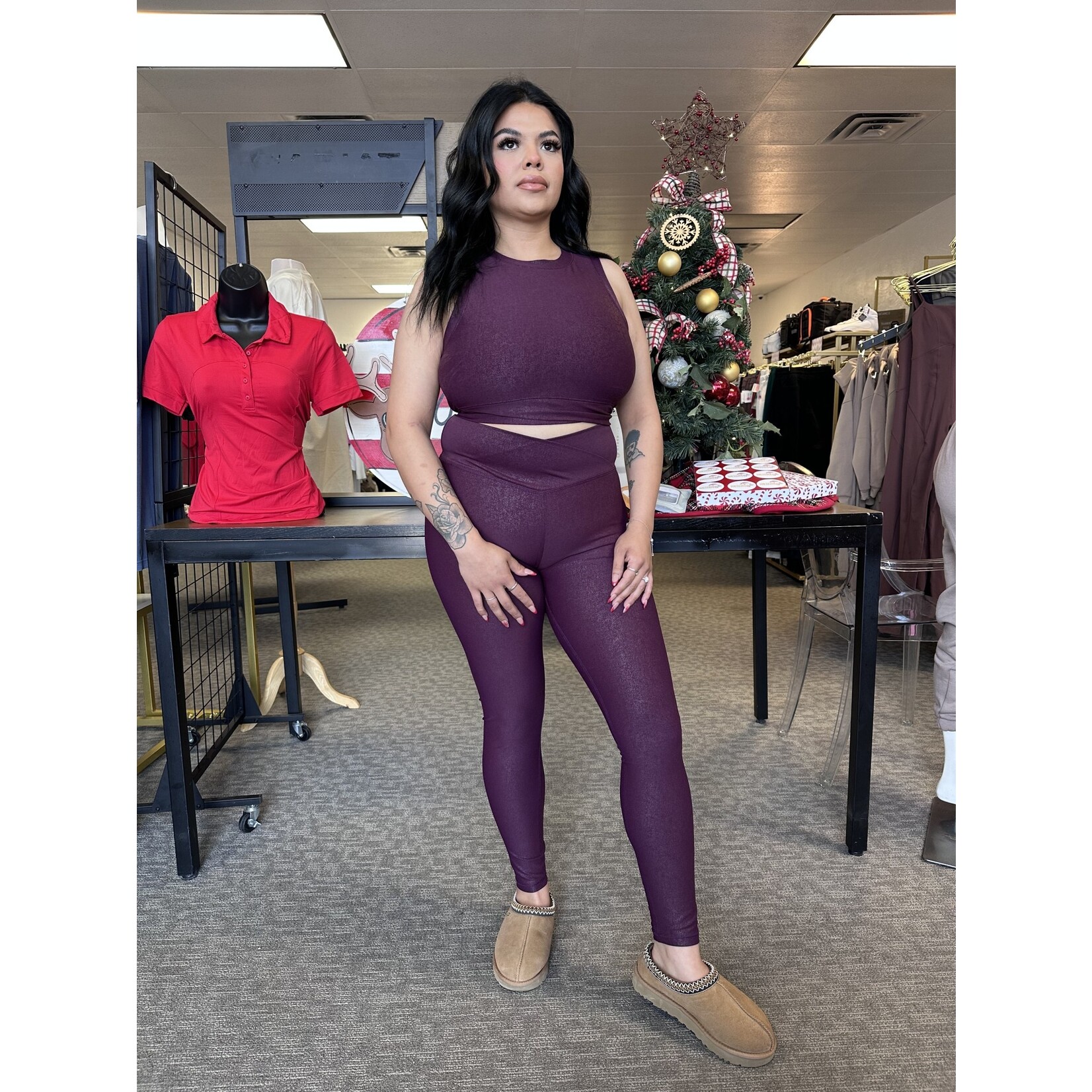 Leather Active Legging