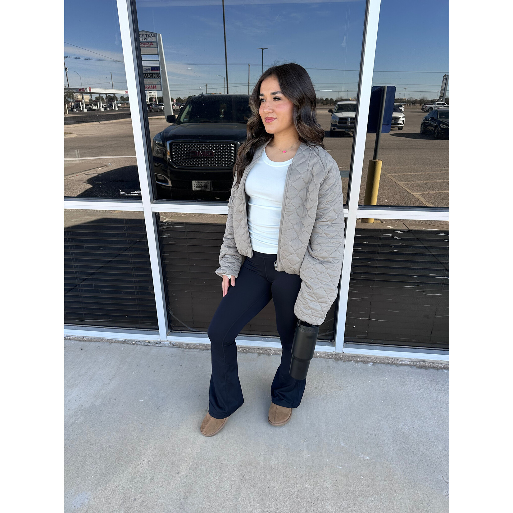 Quilted Bomber Jacket
