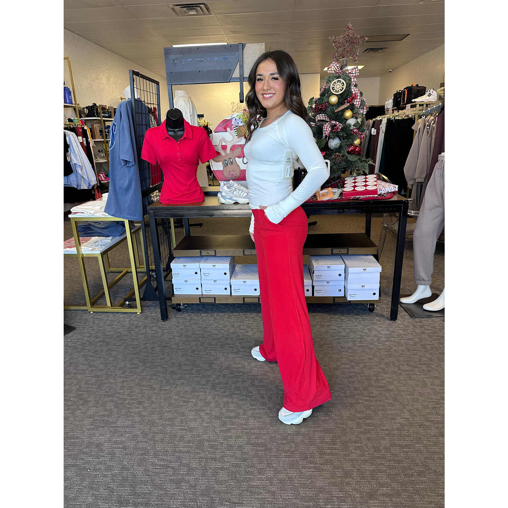 V Waist Wide Pant