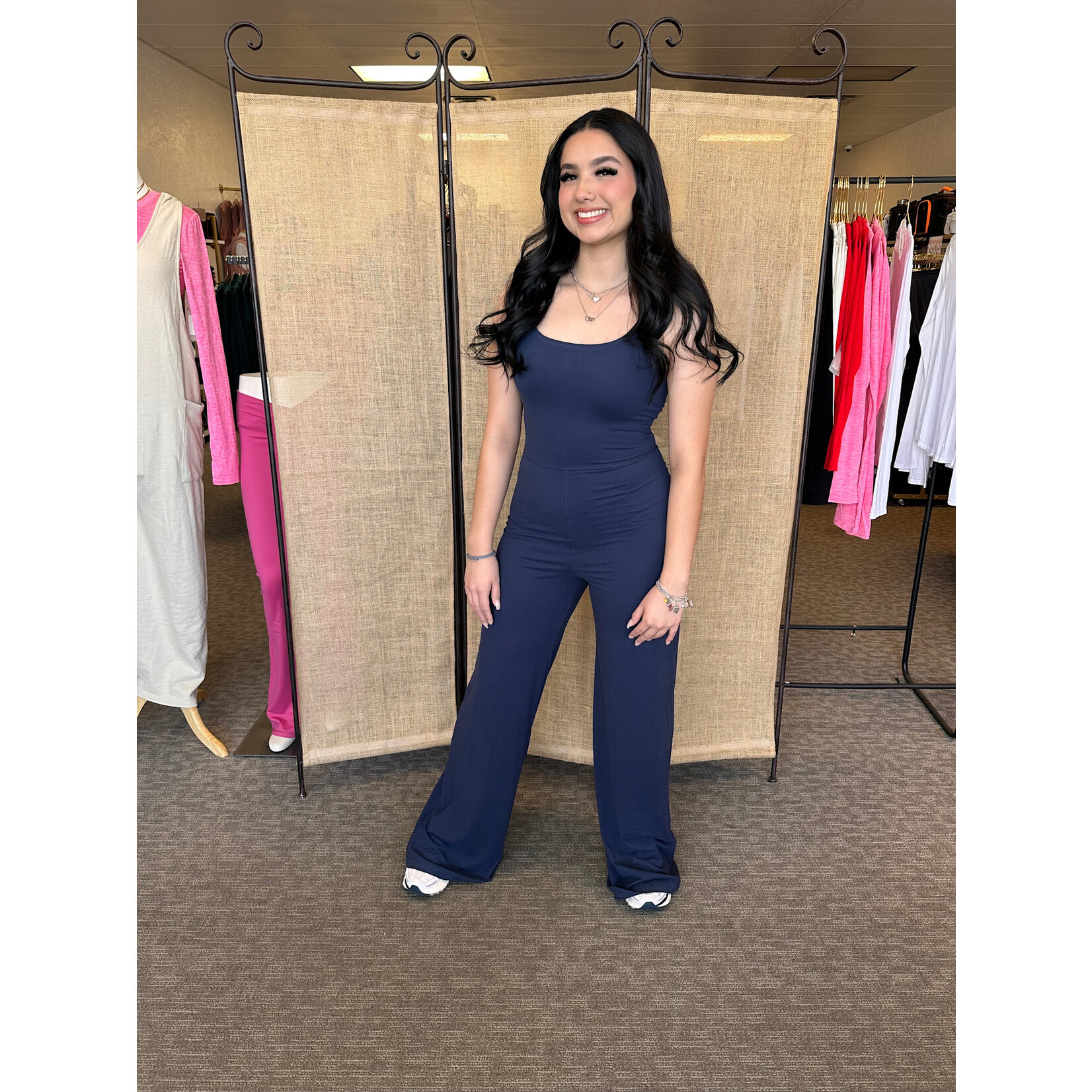 Wide leg jumpsuit