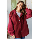 Faux Sherpa Hooded Jacket