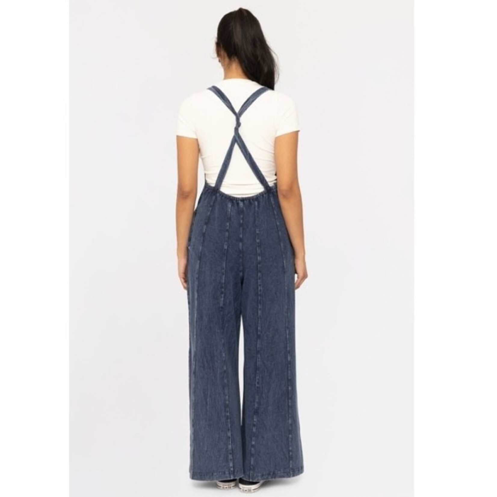 Mineral Wash Wide Leg Jumpsuit