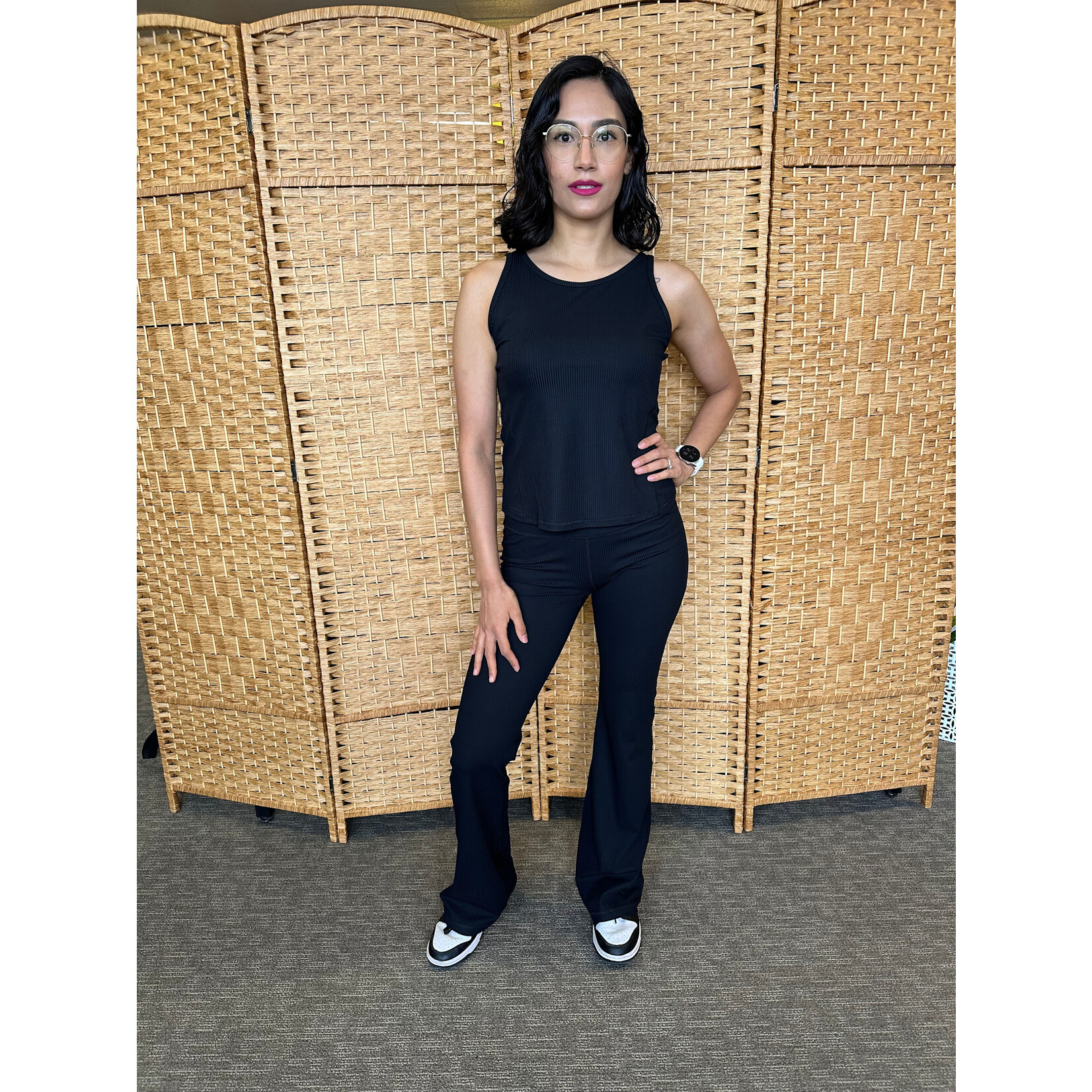 Ribbed Flare Yoga Pant