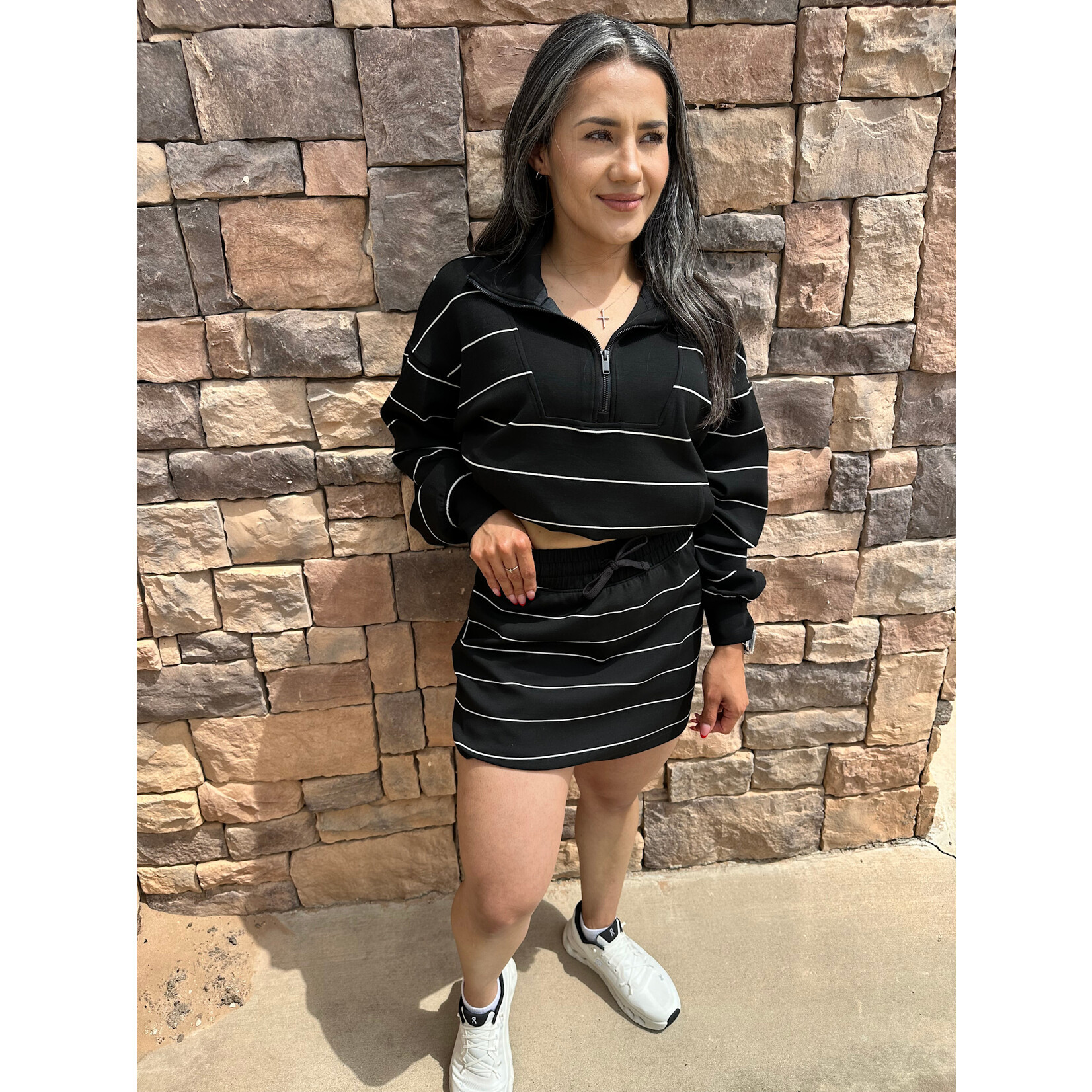 Modal Stripe Skort